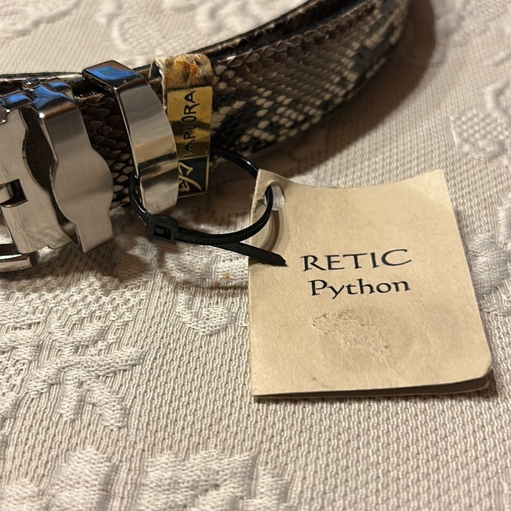 Retic Python Belt NWT Simplora - Picture 2 of 8